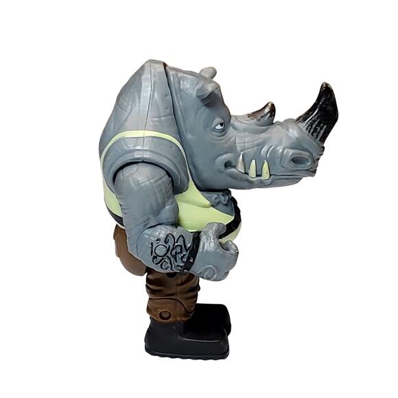 TMNT Teenage Mutant Ninja Turtles Mayhem Rocksteady 4" Villain Action Figure Toy - Picture 3 of 10